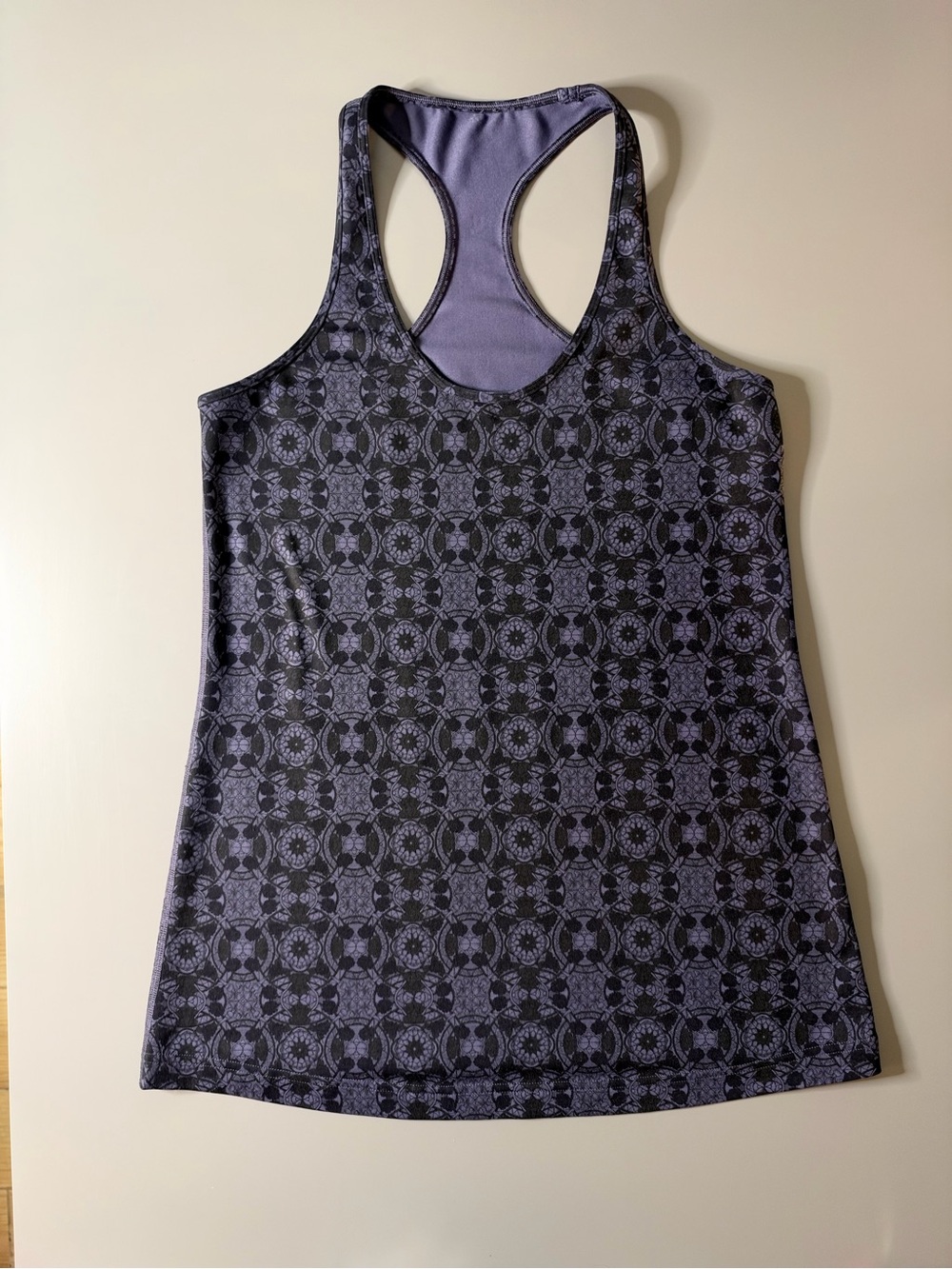 💜 Lululemon Cool Racerback Tank (CRB), Mini Prisma Nightfall Black Grape Est 10